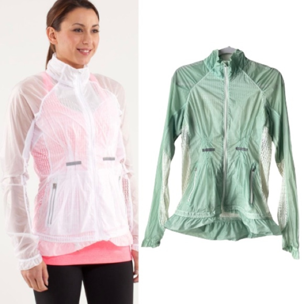 Lululemon Run | RARE Dyed Wild Jacket Mint Green